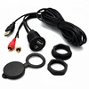 Universal USB 3.5mm Auxiliary Interface flush Mount Cable 6Ft for Radio USB RCA Inputs