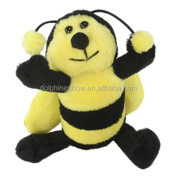 plush bee keychain