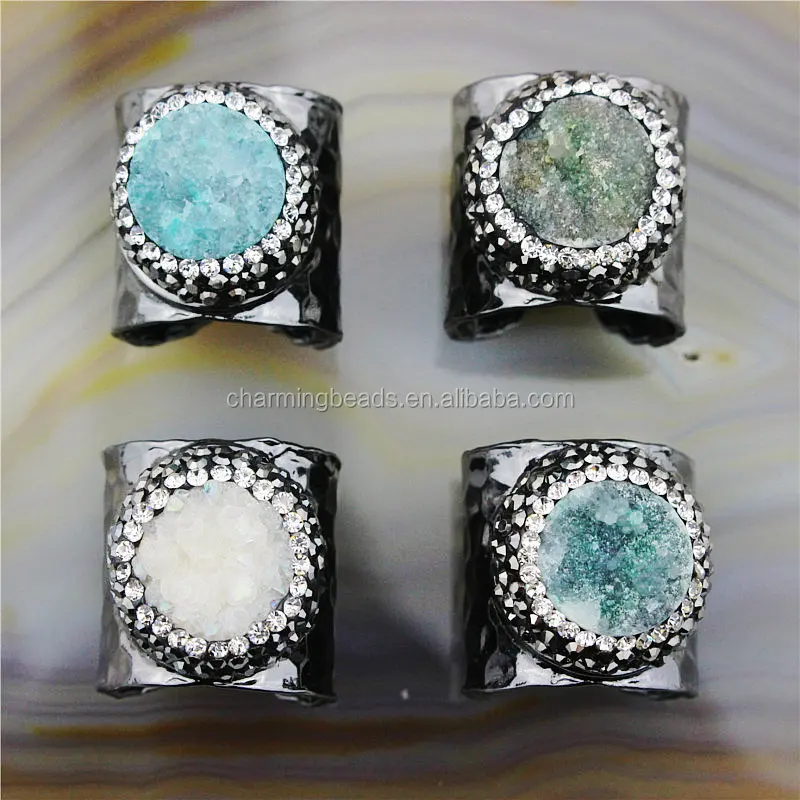 CH-JCR0123 metal pave setting freshwater pearl jewelry ring,wholesale pearl ring design,fashion adjustable ring,