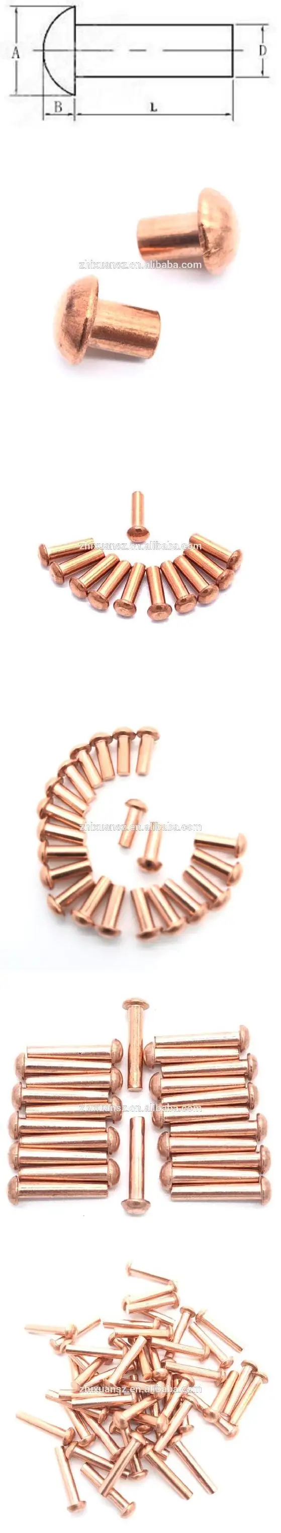 red copper rivet