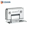Wall mount glass clamps trailer door hinge top swing