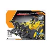 261Pcs Engineer Construction Bulldozer & Tank Model Building Blocks Model, 2 in 1 Set Educational Toys For Children