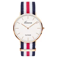 

China Wholesale Alibaba ODM Wristwatch Custom Logo Dial OEM Watches Knitted Canvas Nylon Strap Unisex Quartz Watch