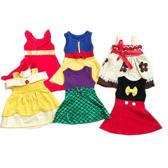 

baby girl's boutique princess clothing cotton dress new style Girls' Party Birthday Dresses kids cute dress halloween dress, As picture
