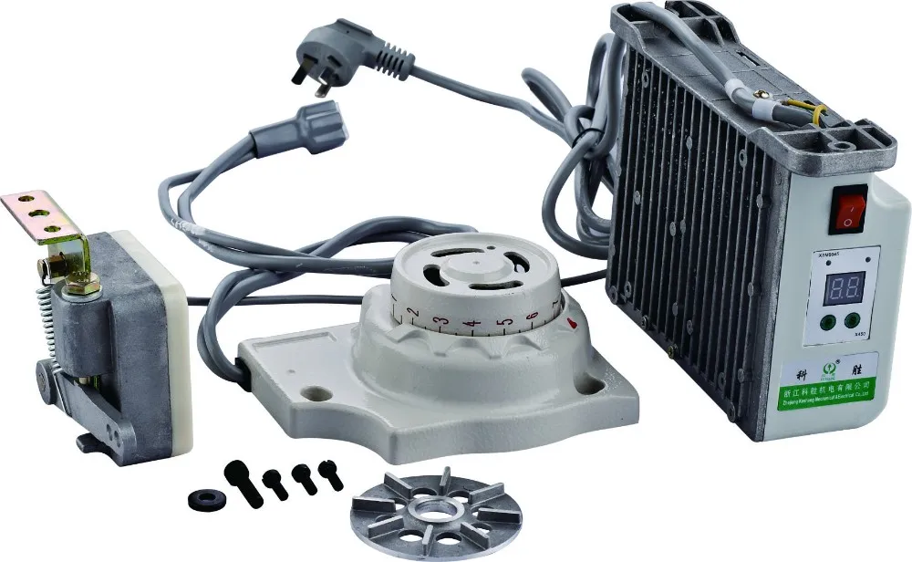 550W Sewing Machine Motor Industrial Brushless Servo Motor With Fasteners Set, Silent Energy Saving Motor, Adjustable Speed