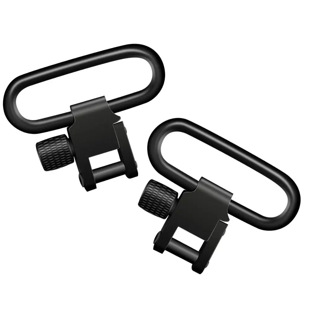 

2PCS Quick Detach Gun Sling Swivel Rifle Hunting Sling Swivels For Most Bolt Action Ar15 Accesorios, Black