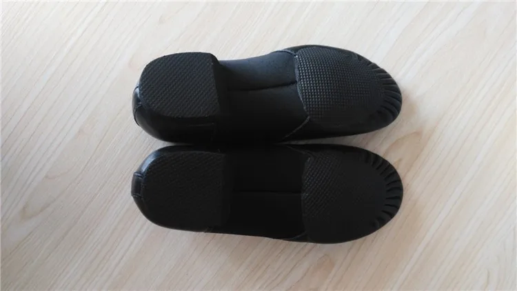 High Quality Professional Custom Logo Split Sole Stretch Leather Jazz Dance Shoes