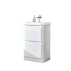 Custom Modern White Slim Thin Floor Standing Bathroom Vanity Cabinet