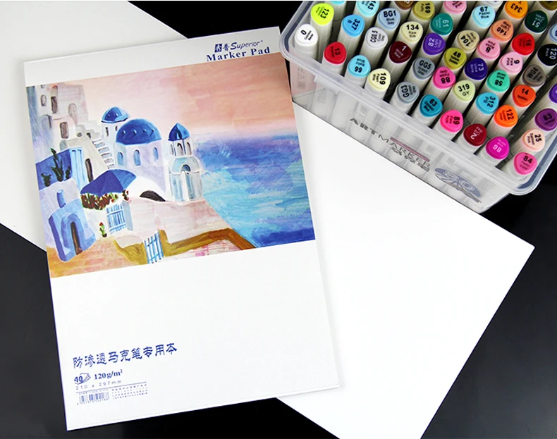 
High quality paper pad for marker pen sketching and painting 