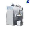 Factory price industrial tray type stainless steel smoked food smokehouse machine for meat smoking