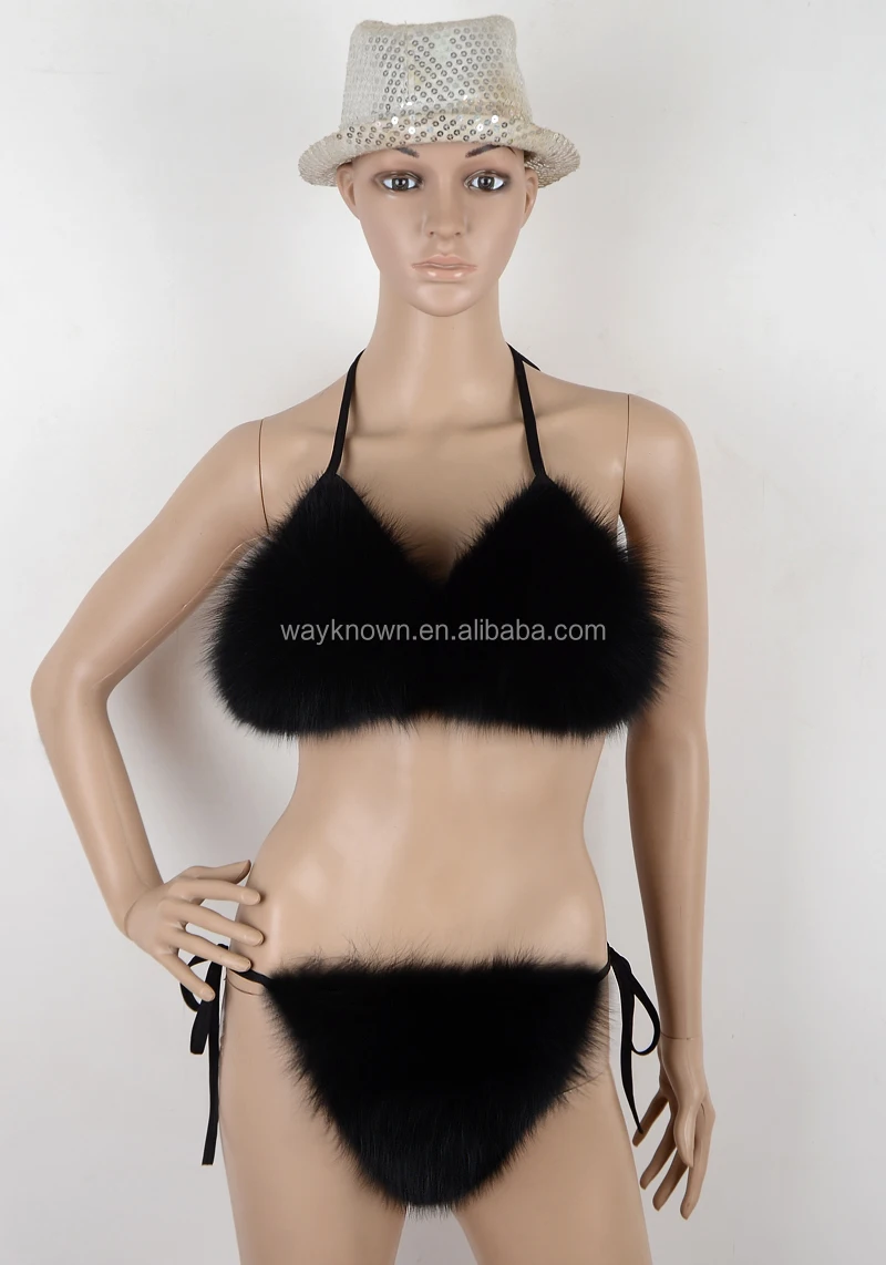 fur bathing suit