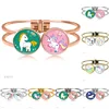 Special New Design Fashionable Kids The Unicorns Horse Made Me Do It Glass Cabochon Charm Flexible Open Wristband Bangles