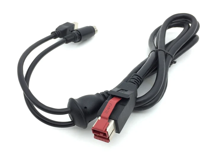 24v To Hosiden 3 Pin Din Usb B Male Powered Usb Cable For Epson Buy