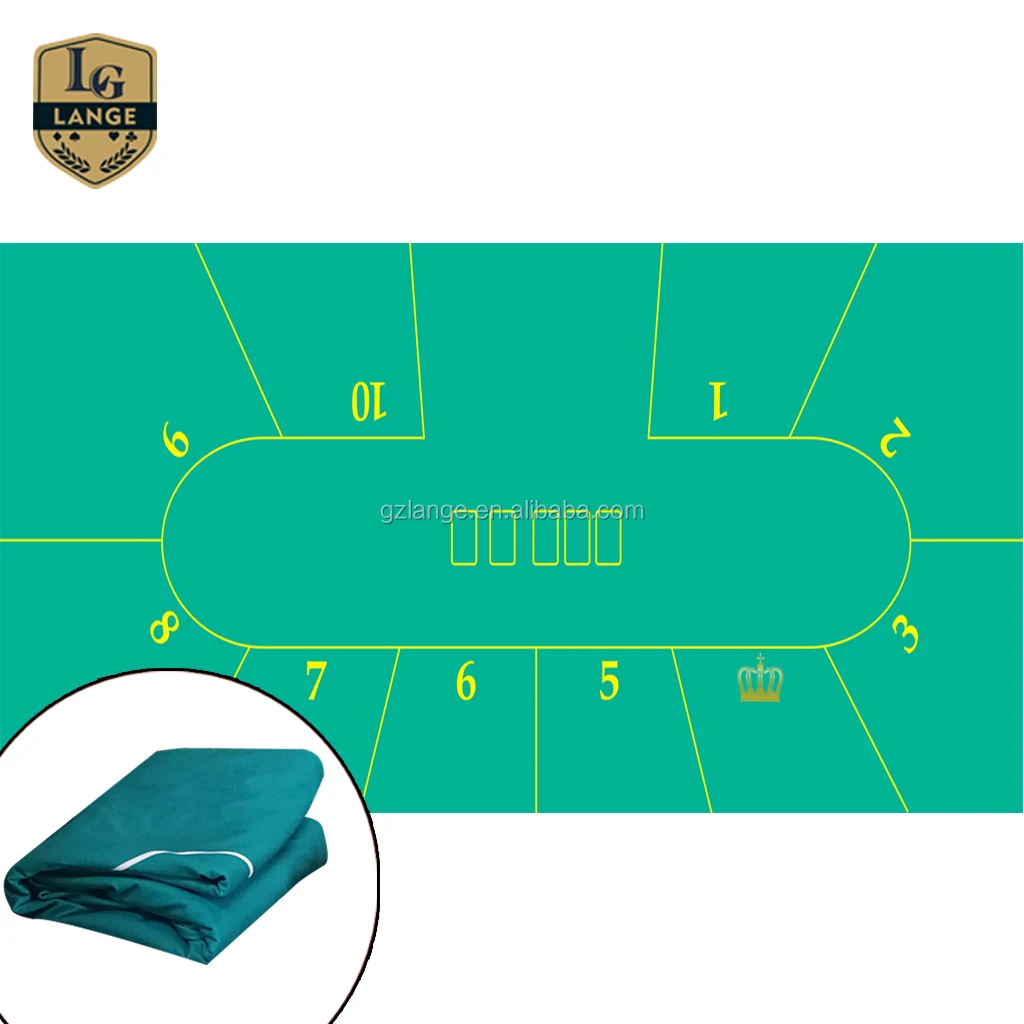 Wholesale New Customized Baccarat Layout Poker Casino Table Cloth Felt