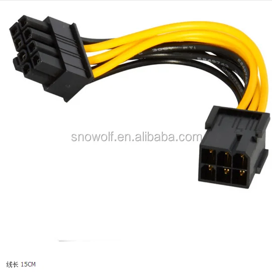 PCI Express Power Cable Pcie 6pin male to 8 pin 6+2pin to 8pin 6+2pin PCI Express Ribbon Cable