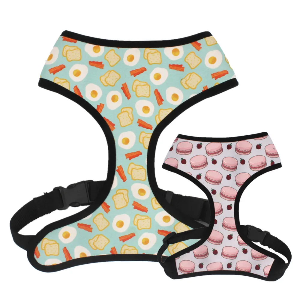 

Durable Hamburger Dog Harness with Reversible Neoprene Dog Vest, Pineapple