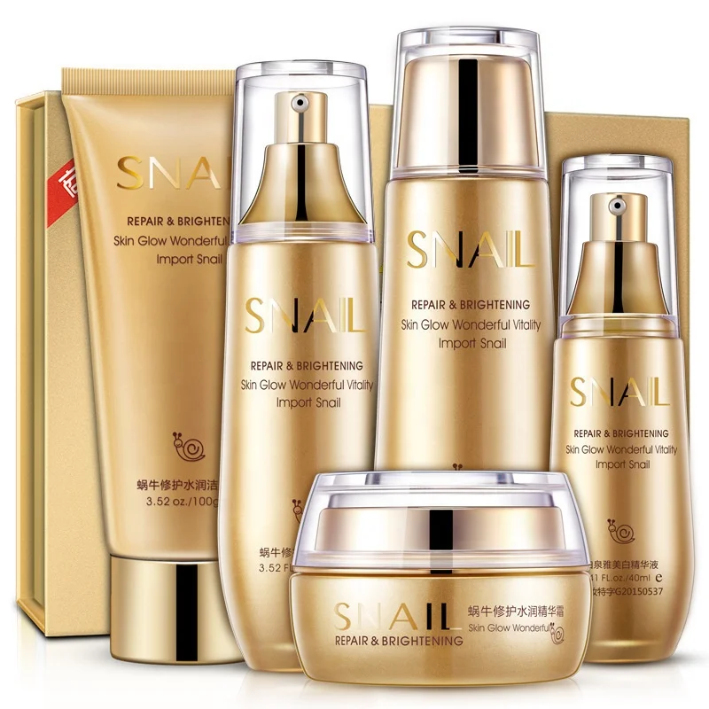 

Professional Beauty Product Skin Care Cosmetic Organic Whitening Snail Skin Care Set