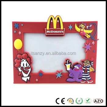 Custom Design Mcdonald's 3d Plastic Soft Pvc Rubber Photo Frame - Buy