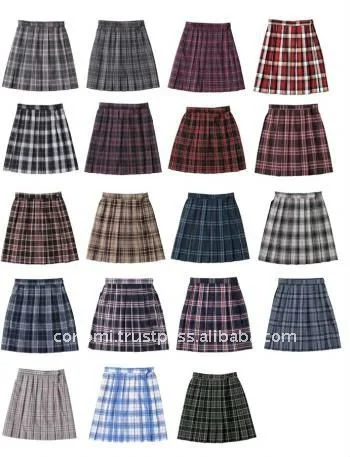 red and white check school dress