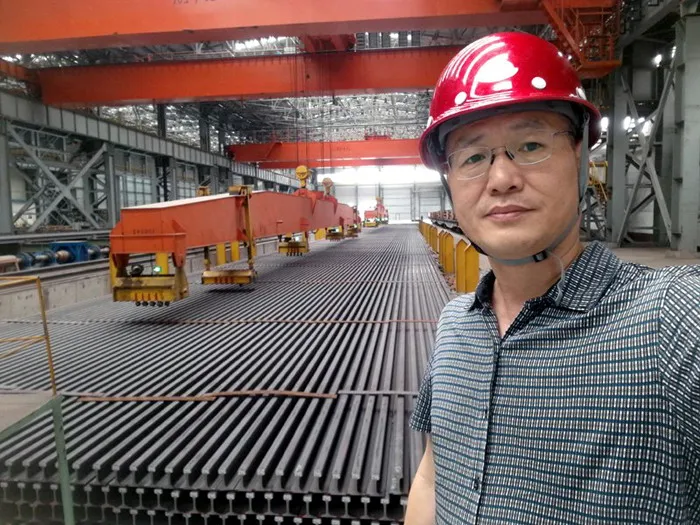50 kg/m Chinese standard U71Mn heavy steel rail