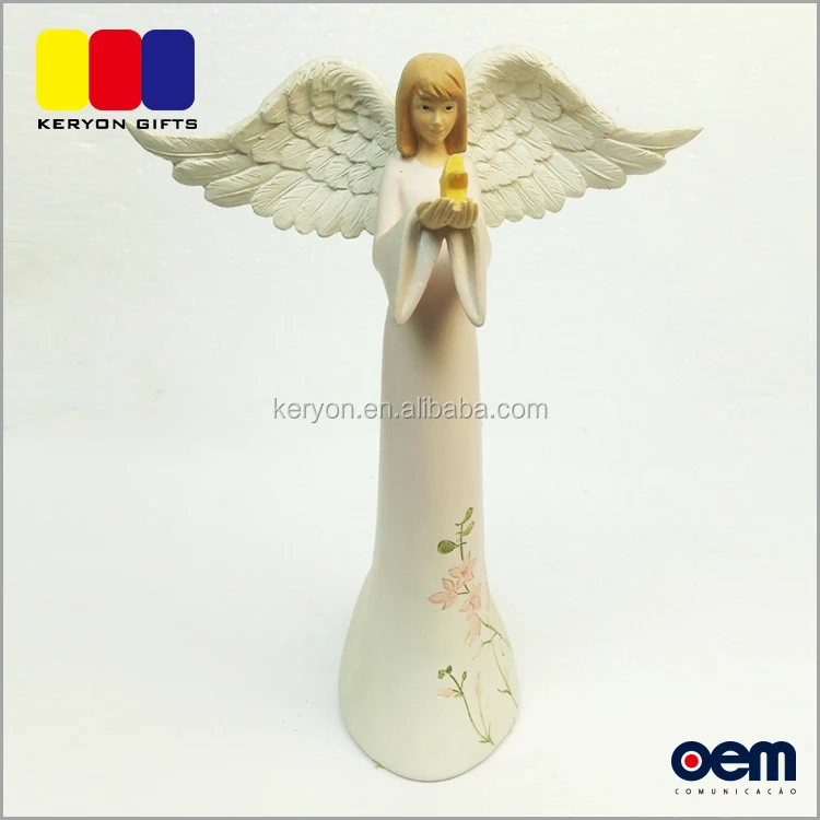 Wholesale Home Decoration Figurine Cheap Resin Christmas Angel Statue