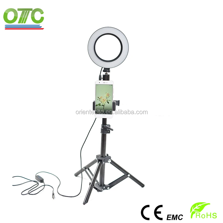 
6inch 3200~5500K dimmable 72pcs usb led ring light 