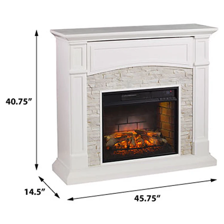 French Style Quality Craft Wood Mantelpiece Electric Fireplace Heater