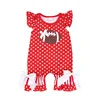 Newborn baby wear clothes cute football wholesale kids clothes baby boy romper