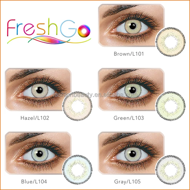 2018 new product fresh coloured contact lens comfortable soft