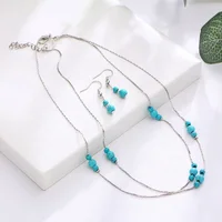 

New 2020 jewelry sets Turquoise Hot Sell Jewelry Set Charming Girls Jewelry Set For Gift