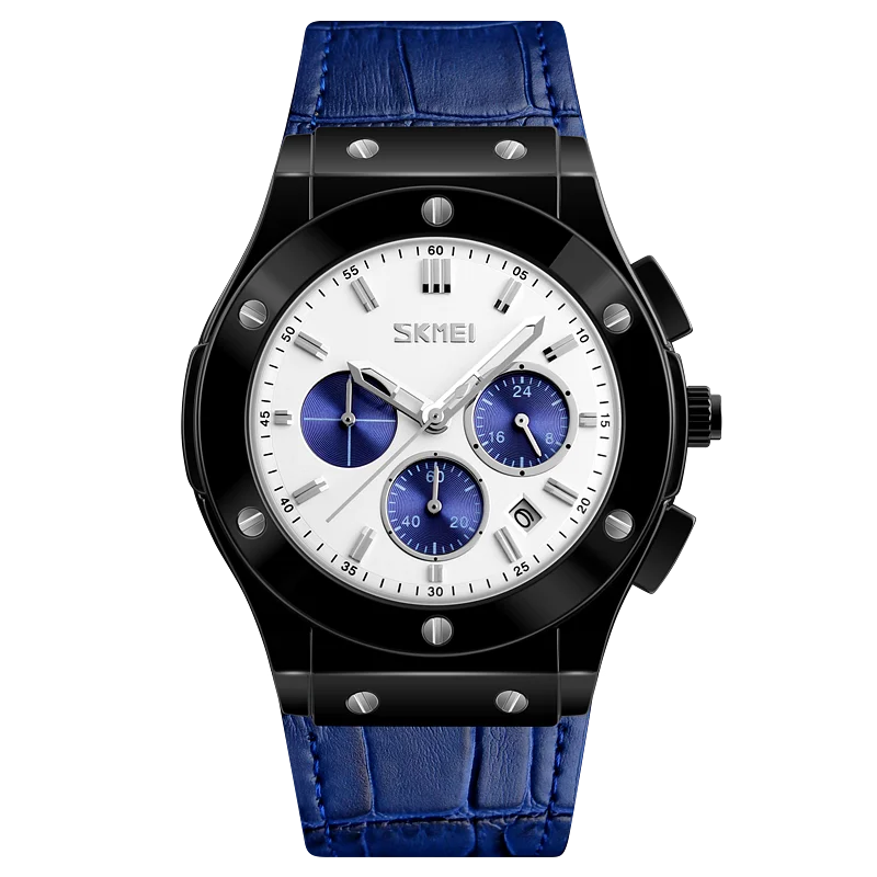 

Luxury stainless steel strap watch , elegance quartz watch, customized logo watches, Black;blue;orange