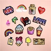 Custom cute little sequin patches for boys and girls bag
