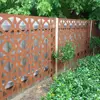Mounted Water Bubble Wall Room Divider In Rusty Corten Steel
