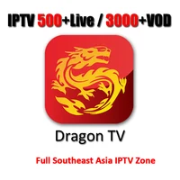 

IPTV 500+ Live 3000+ VOD 2 Year Android TV Box Smart TV Japanese Free Japan Korea Android Iptv Reseller Panel Dragon TV Channel