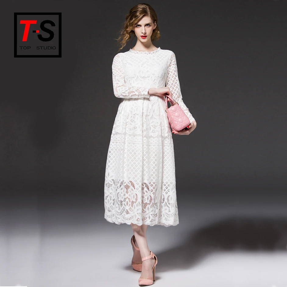 

Wholesale Long Sleeve Sexy Lace Dress, Customized color