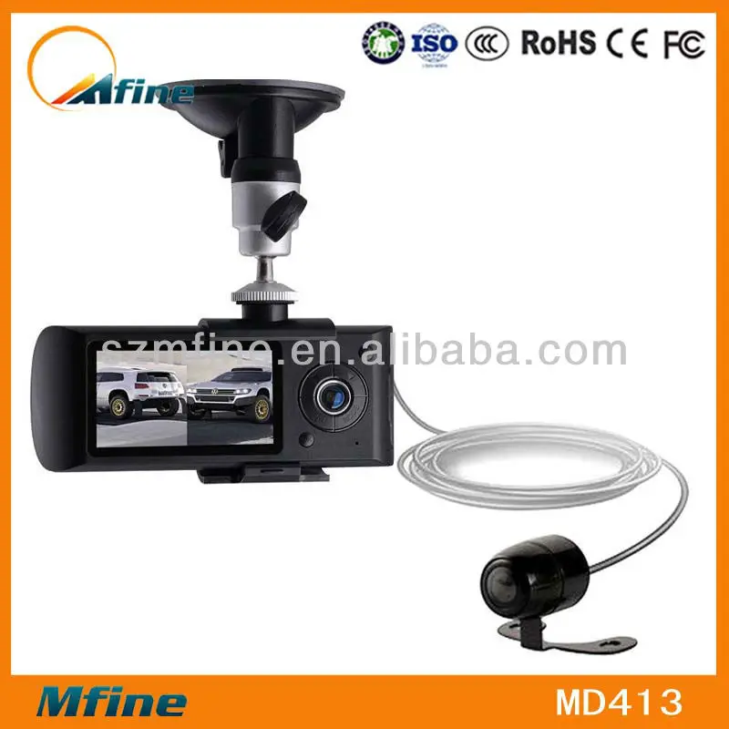 X3000 Gps 2 Channel Optical Zoom Lens Car Dvr,Hidden Recording Devices