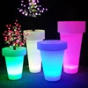 Outdoor flower pots planters different types flower pots led flower pot set