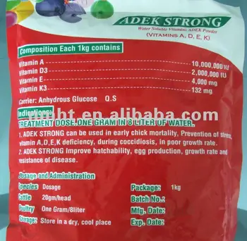 Veterinary Medicine Vitamin Adek Bubuk Larut Air Untuk