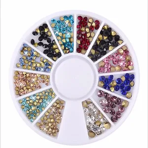 1 Wheet Tiny Steel Mix Size 3D Design Manicure Jewelry Rose DIY Nail Art Decoration Wholesale
