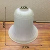 hand blown frosted white glass bell pendant light shade
