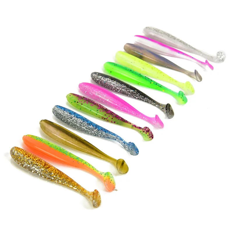 

free sample minnow top water soft bait fishing lure, plastic worm soft lure, 12 colors