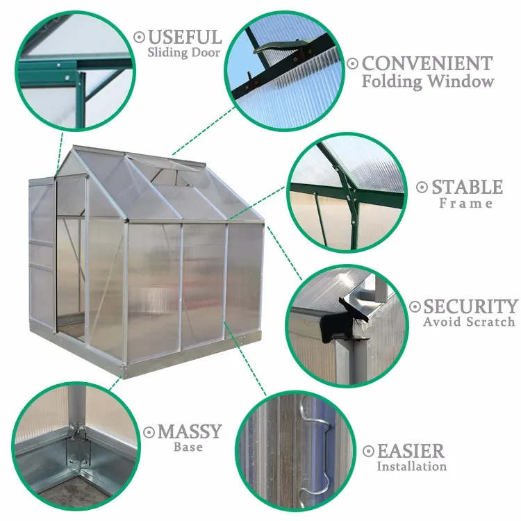 Promotional Customization Aluminium Greenhouse Parts Plastic Poly Film