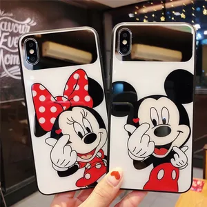 Mickey & Minnie Tempered Glass Case iPhone XR XS Max
