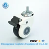 zogo 5944-813G Heavy duty plastic PU/TPE caster wheel with 4inch hospital bed caster