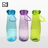 Free Sample 620ML Diamond Shaped Lid Clear Body Water Bottle