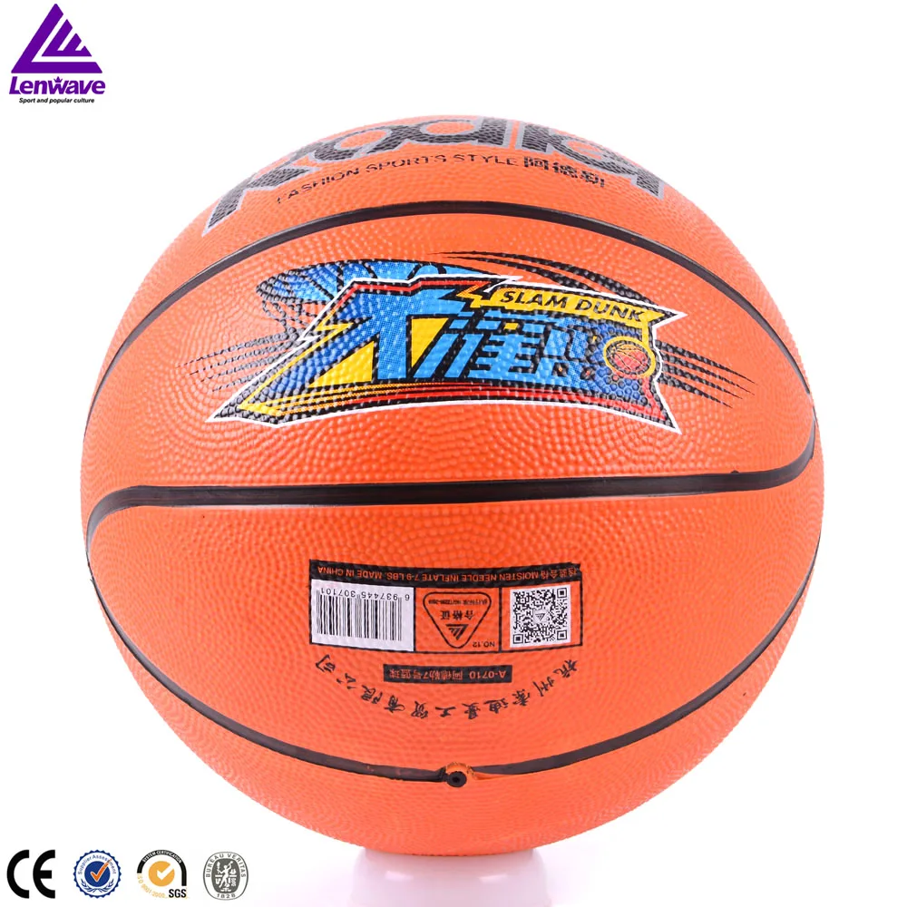 

Wholesale and OEM Rolder offical size 7 rubber basketball, Yellow