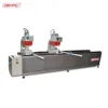 Double head welding machine for pvc window frames used