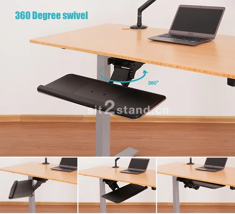 Adjustable Under Desk Keyboard Tray Gel Wrist Rest With