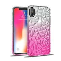 

2019 wholesale crystal clear cell phone case Non-slip soft luxury blank tpu mobile phone case for iphone X