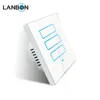IOT home automation Itallian style smart switch wifi Lanbon DIP 3 gang wall touch switch